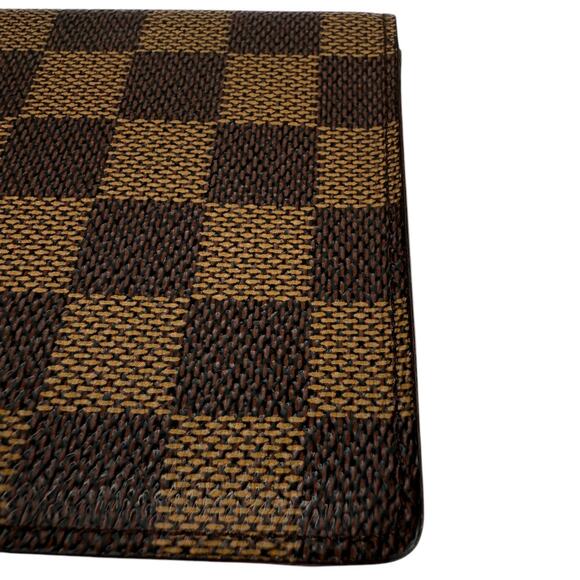 Louis Vuitton Damier Ebene Checkbook Wallet 1896-1996 Edition Centenaire Auth - Picture 11 of 12